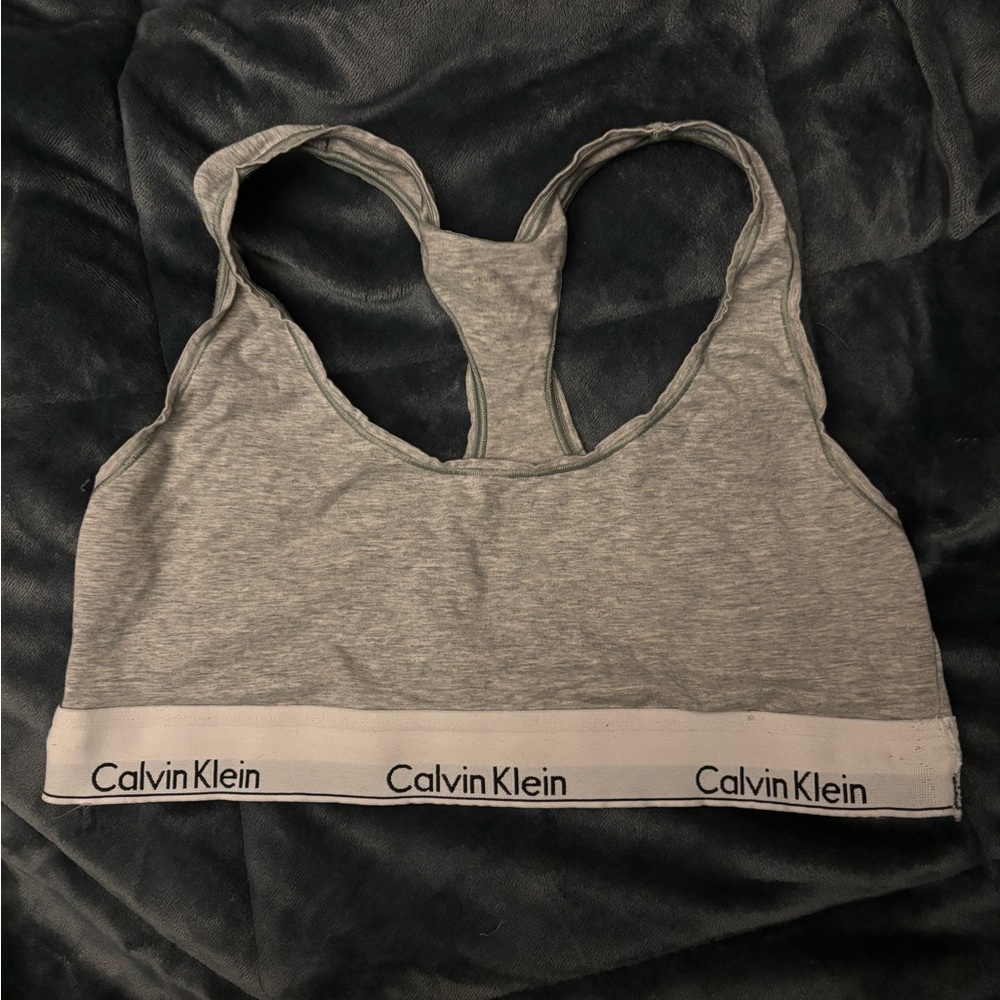 Calvin Klein Light Gray Sports Bra